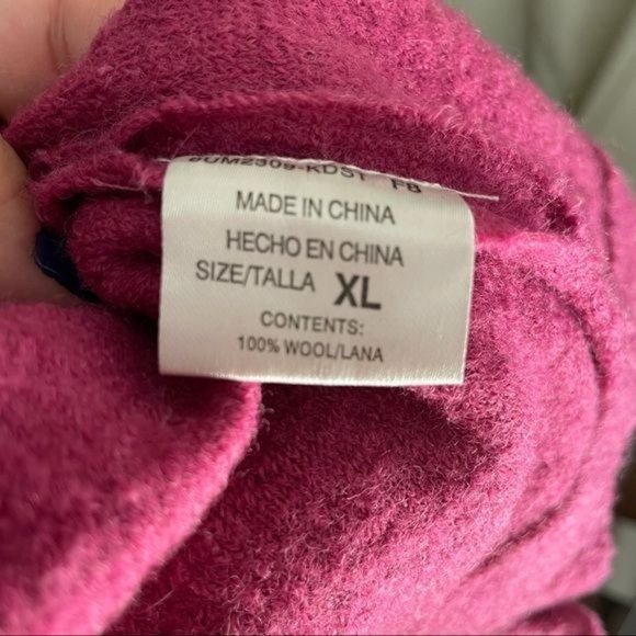 Vintage wool Herve benard mrs maisel style pea coat cardigan sweater cropped xl - Picture 7 of 7